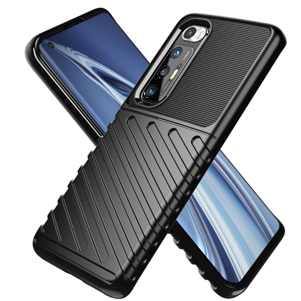 Xiaomi Mi 10S Удароустойчив Twill Texture Калъф и Протектор