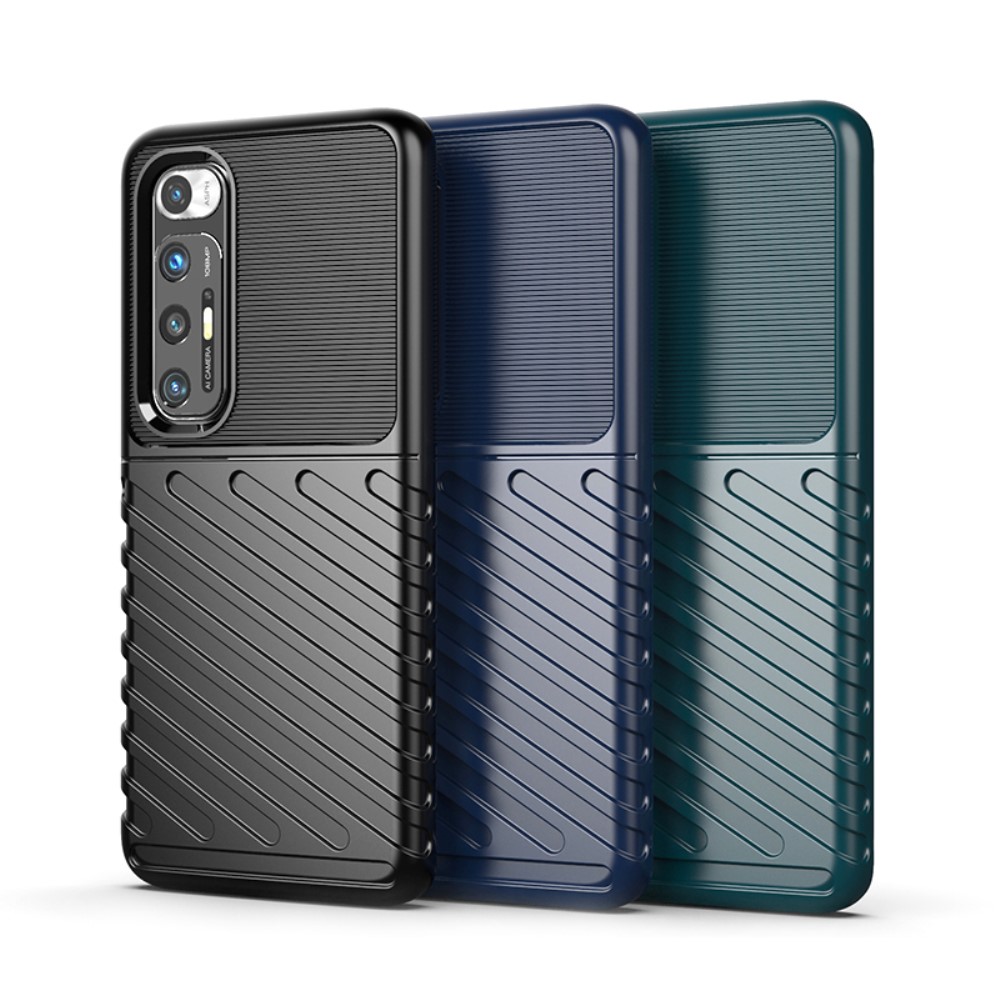 Xiaomi Mi 10S Удароустойчив Twill Texture Калъф и Протектор