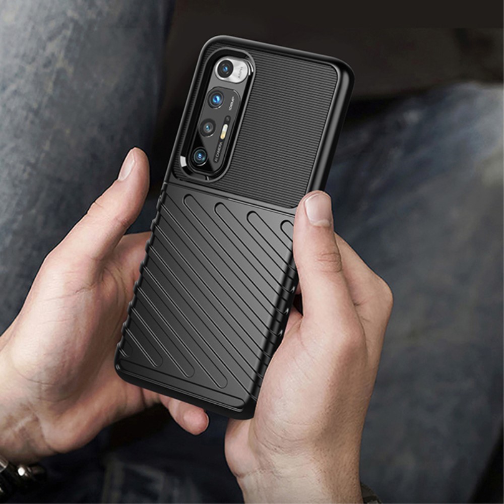 Xiaomi Mi 10S Удароустойчив Twill Texture Калъф и Протектор