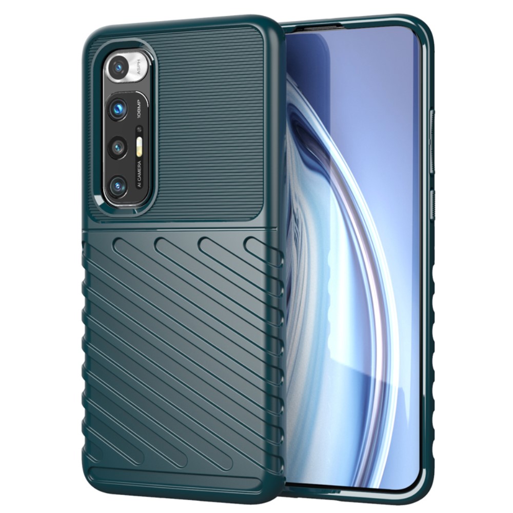Xiaomi Mi 10S Удароустойчив Twill Texture Калъф и Протектор
