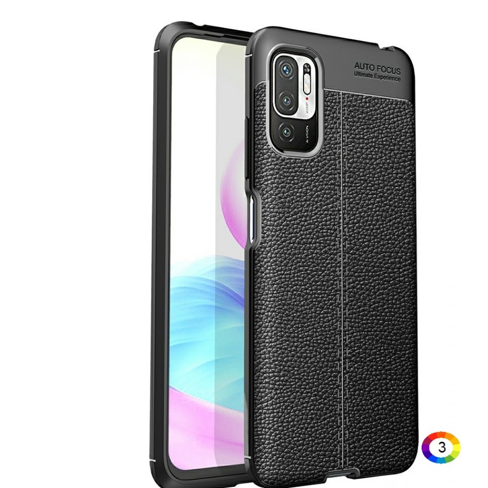 Xiaomi Redmi Note 10 5G  Удароустойчив Litchi Skin Калъф и Протектор