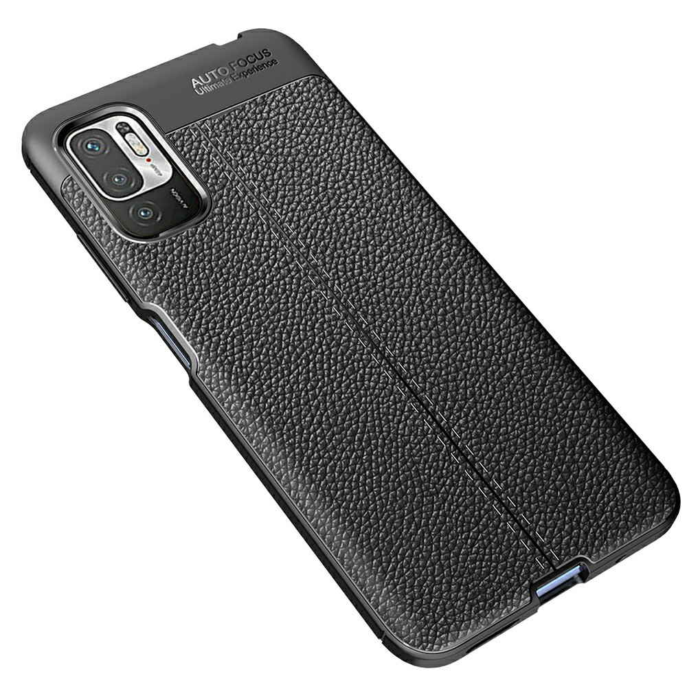 Xiaomi Redmi Note 10 5G  Удароустойчив Litchi Skin Калъф и Протектор