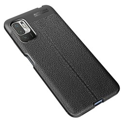 Xiaomi Redmi Note 10 5G  Удароустойчив Litchi Skin Калъф и Протектор