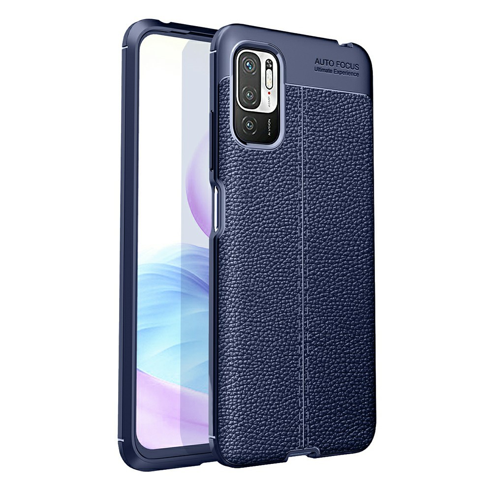 Xiaomi Redmi Note 10 5G  Удароустойчив Litchi Skin Калъф и Протектор