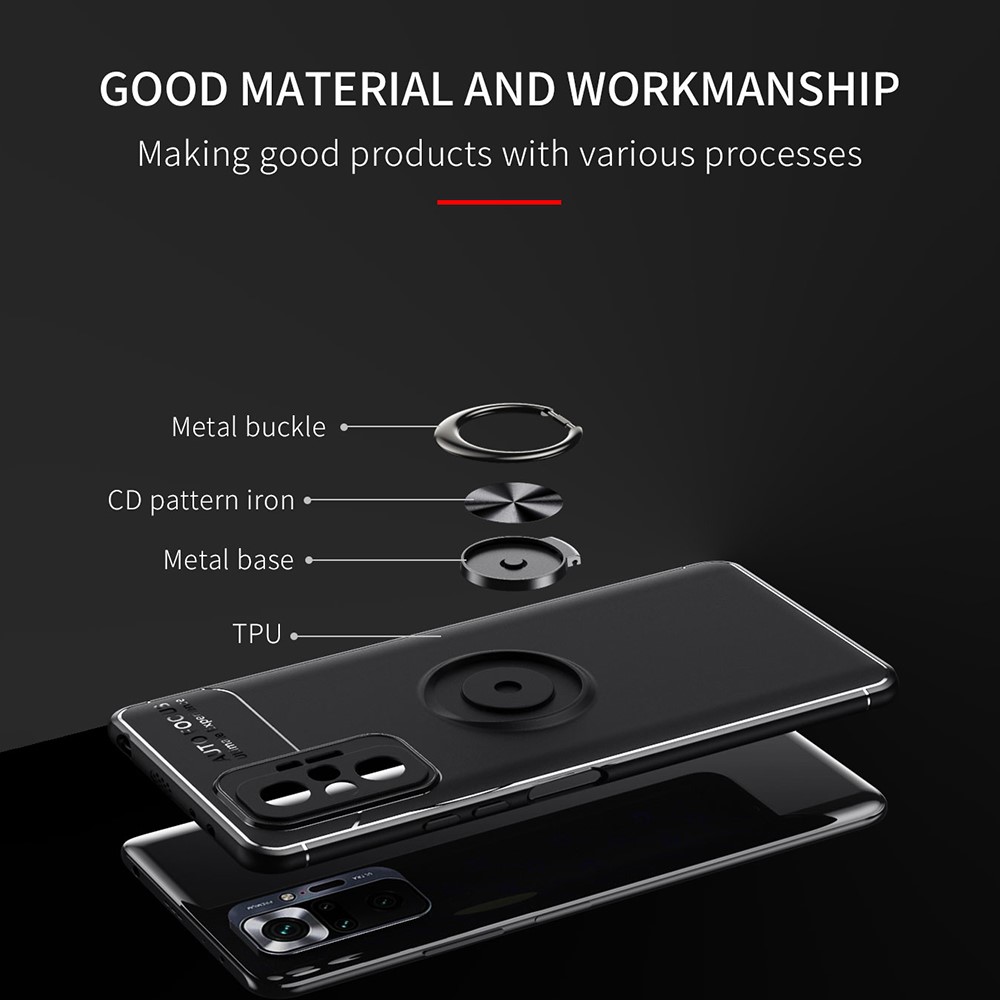 Xiaomi Redmi Note 10 Pro Max/Note 10 Pro /Note 10 Pro  Удароустойчив Ring Holder Калъф и Протектор