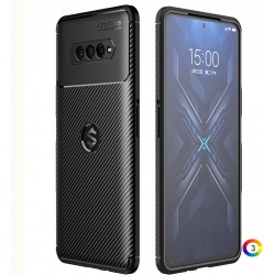 Xiaomi Black Shark 4 Удароустойчив Carbon Fiber Калъф и Протектор