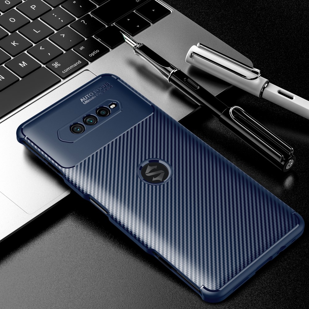 Xiaomi Black Shark 4 Удароустойчив Carbon Fiber Калъф и Протектор