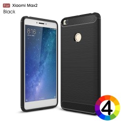 Xiaomi Mi Max 2 Удароустойчив Carbon Fiber Калъф и Протектор