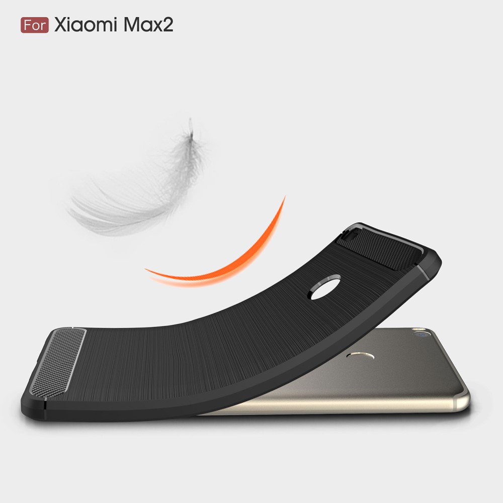 Xiaomi Mi Max 2 Удароустойчив Carbon Fiber Калъф и Протектор