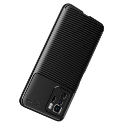 Xiaomi Redmi Note 10 Pro 5G (China) / Poco X3 Удароустойчив Carbon Fiber Калъф и Протектор