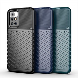 Xiaomi Redmi 10/Redmi Note 11 4G Удароустойчив Twill Texture Калъф и Протектор