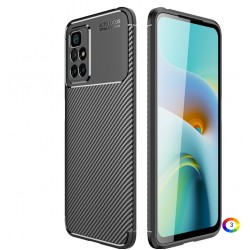 Xiaomi Redmi 10/10 Prime/Redmi Note 11 4G Удароустойчив Carbon Fiber Калъф и Протектор