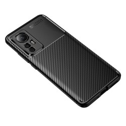 Xiaomi 12 Удароустойчив Carbon Fiber Калъф и Протектор