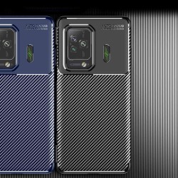 Xiaomi Black Shark 5/5 Pro Удароустойчив Carbon Fiber Калъф и Протектор