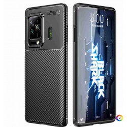 Xiaomi Black Shark 5/5 Pro Удароустойчив Carbon Fiber Калъф и Протектор