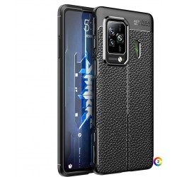 Xiaomi Black Shark 5/5 Pro Удароустойчив Litchi Skin Калъф и Протектор