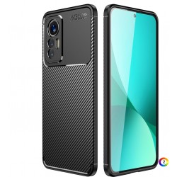 Xiaomi 12 Lite Удароустойчив  Carbon Fiber Калъф и Протектор