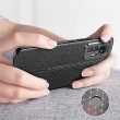 Xiaomi 12 Lite  Удароустойчив Litchi Skin Калъф и Протектор