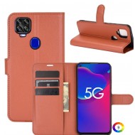 ZTE Axon 11 SE 5G Wallet Кожен Калъф и Протектор