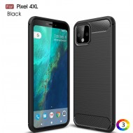 Google Pixel 4 XL Удароустойчив Carbon Fiber Калъф и Протектор