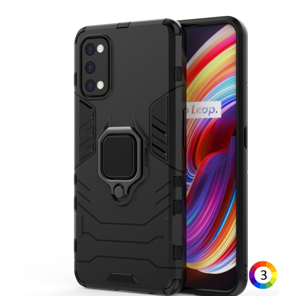Realme 7 Pro Удароустойчив Finger Ring Калъф и Протектор