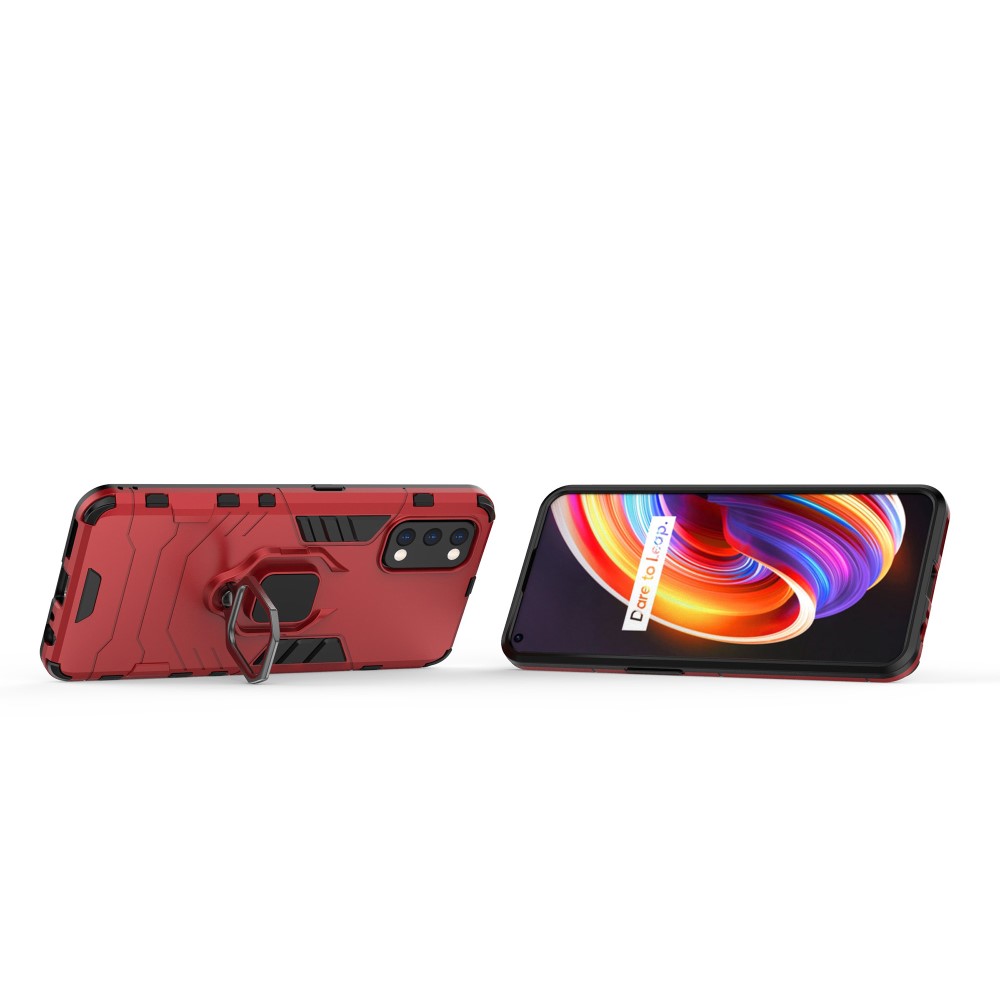 Realme 7 Pro Удароустойчив Finger Ring Калъф и Протектор