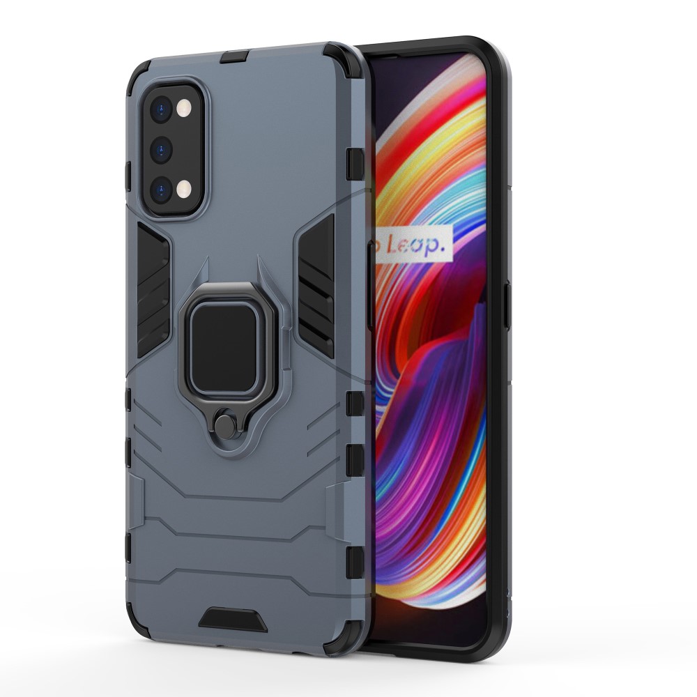 Realme 7 Pro Удароустойчив Finger Ring Калъф и Протектор