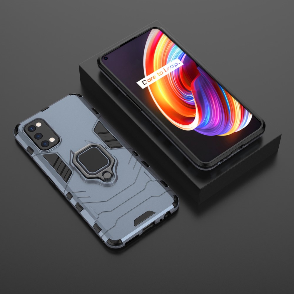 Realme 7 Pro Удароустойчив Finger Ring Калъф и Протектор