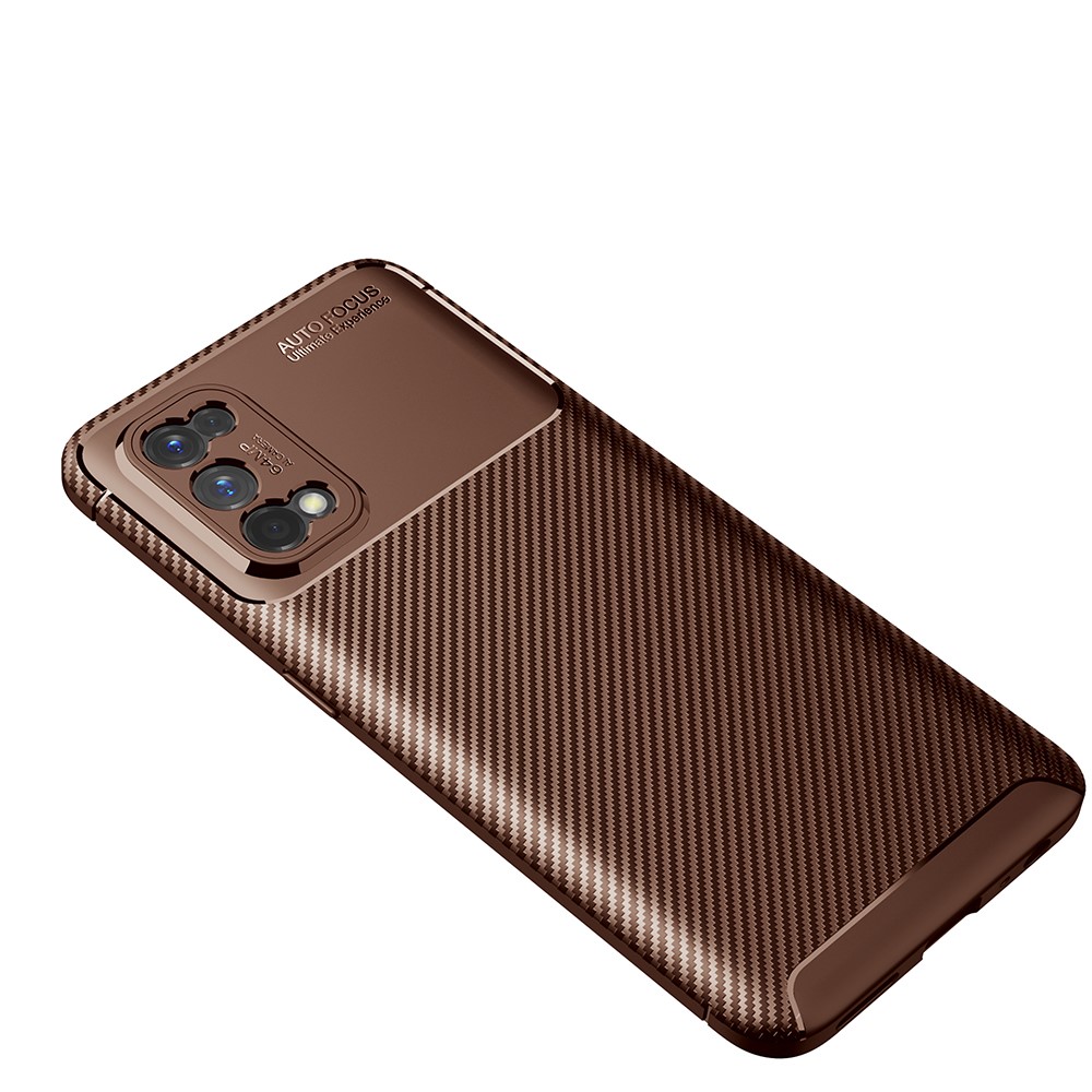 Realme 7 Pro Удароустойчив Carbon Fiber Калъф и Протектор