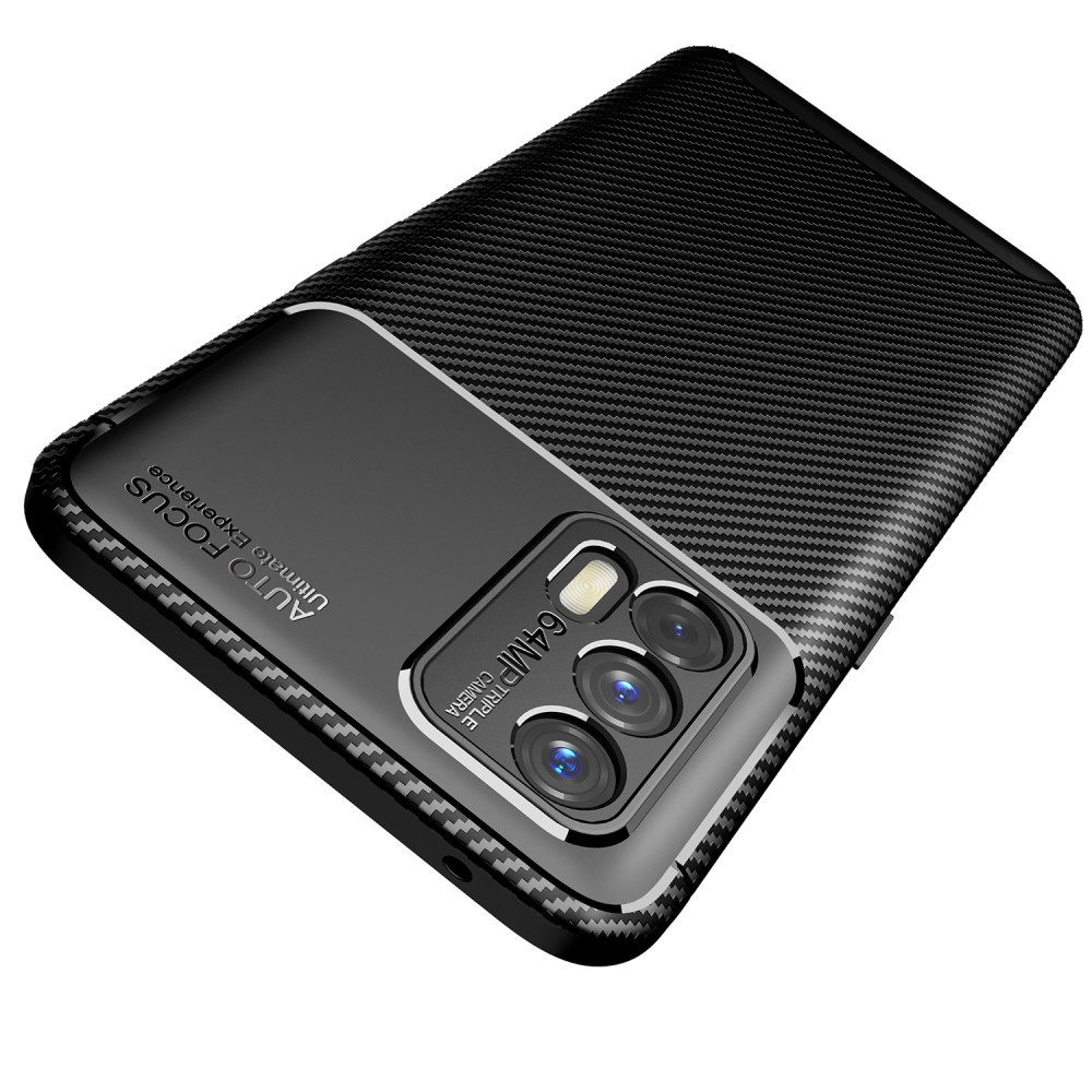 Realme GT 5G  Удароустойчив Carbon Fiber Калъф и Протектор