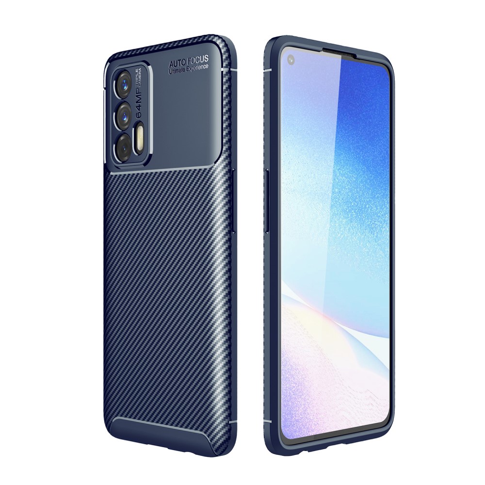 Realme GT 5G  Удароустойчив Carbon Fiber Калъф и Протектор