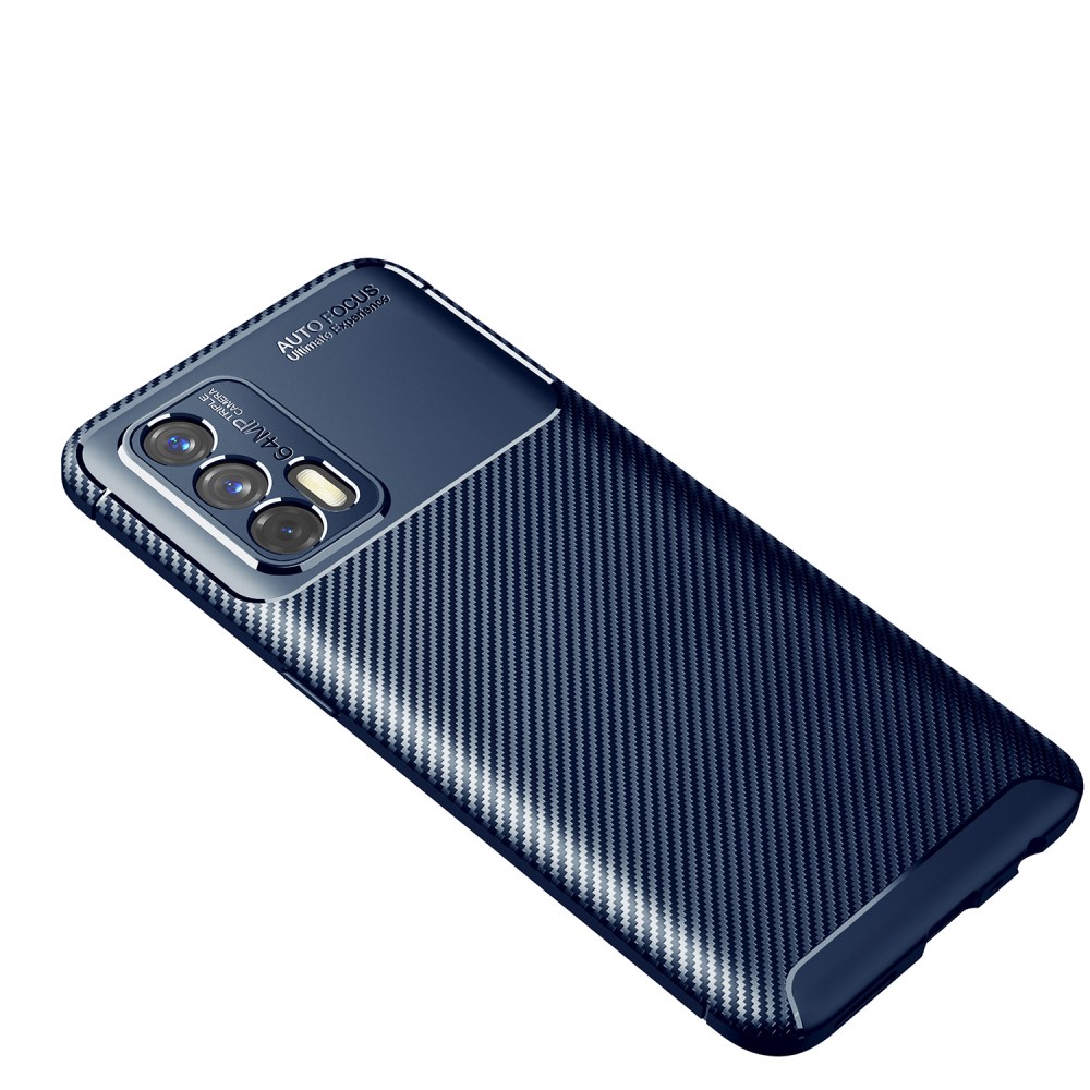 Realme GT 5G  Удароустойчив Carbon Fiber Калъф и Протектор