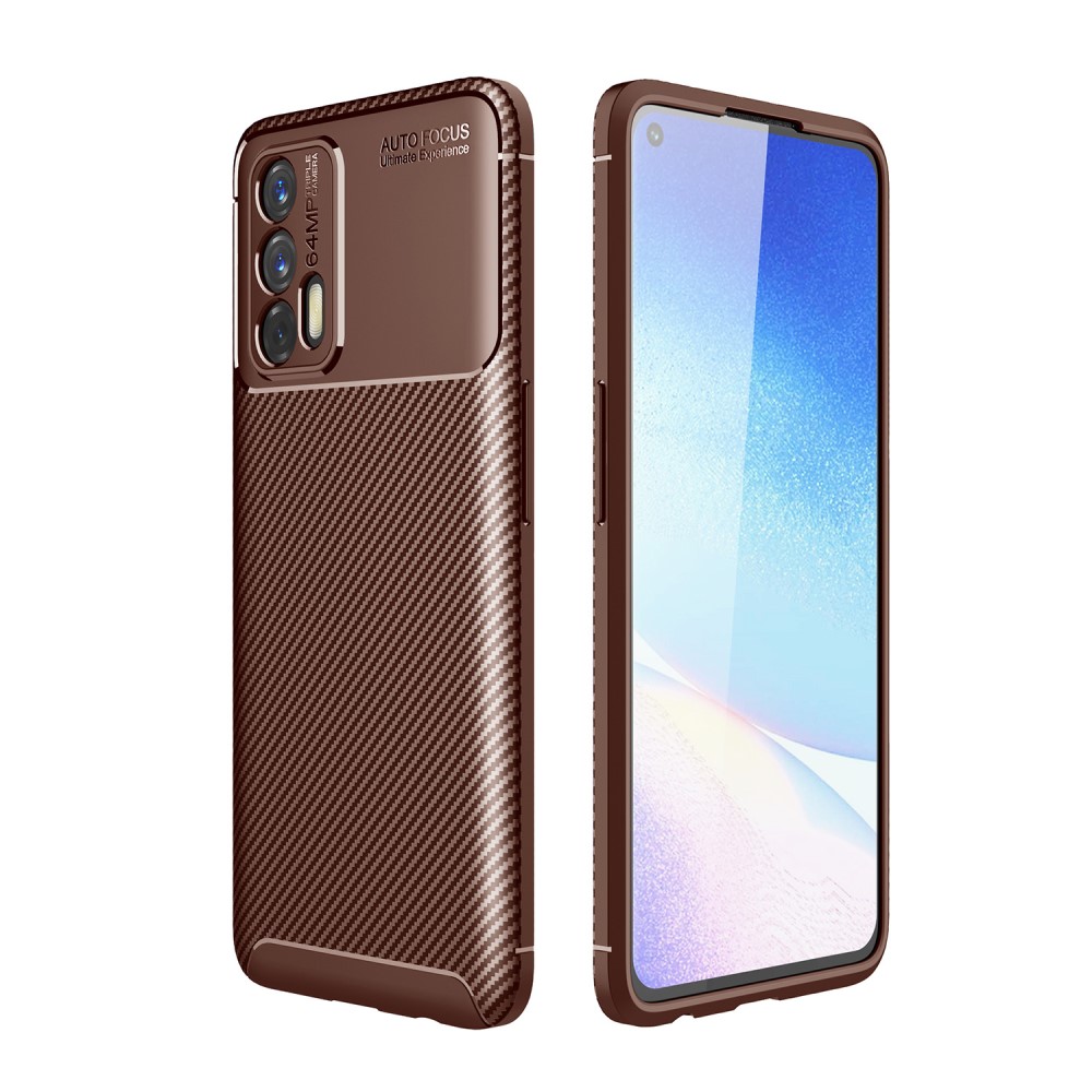 Realme GT 5G  Удароустойчив Carbon Fiber Калъф и Протектор