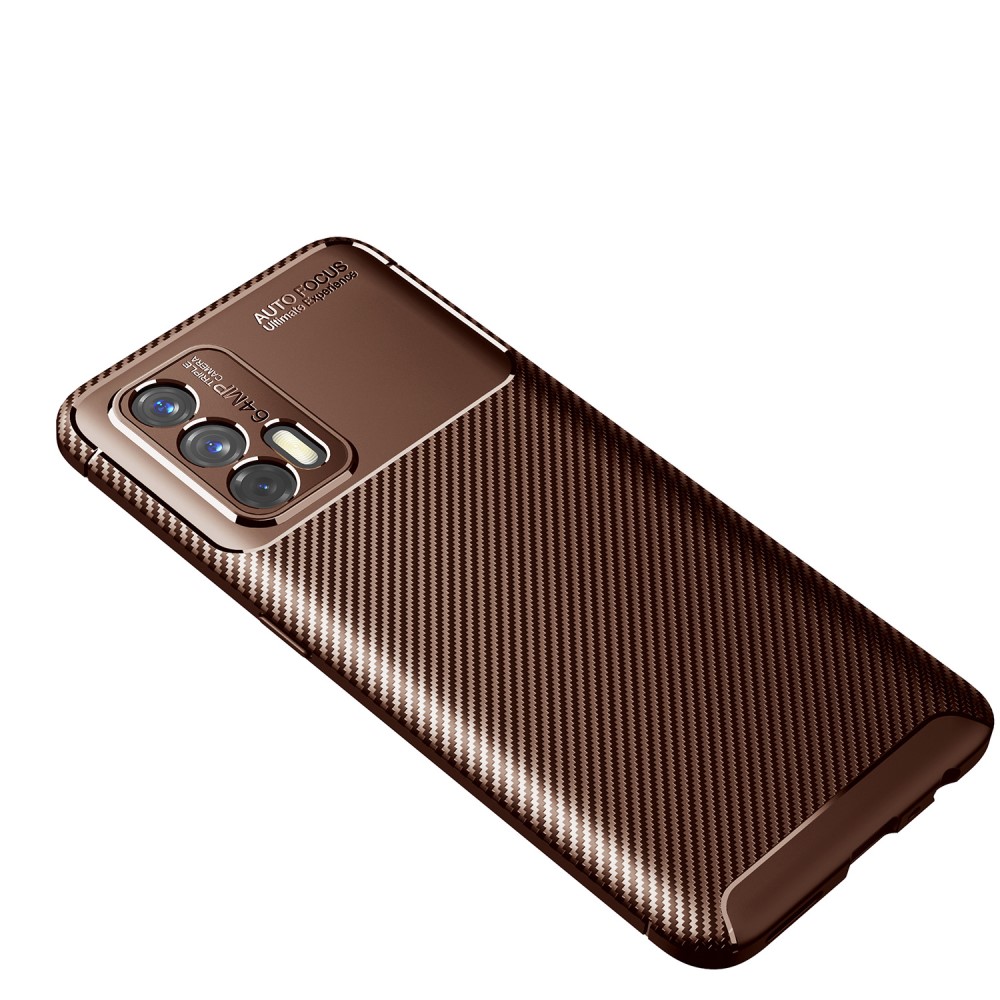 Realme GT 5G  Удароустойчив Carbon Fiber Калъф и Протектор