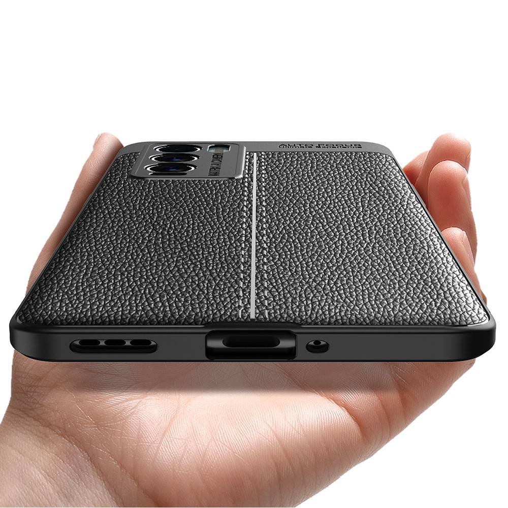 Realme GT Explorer Удароустойчив Litchi Skin Калъф и Протектор