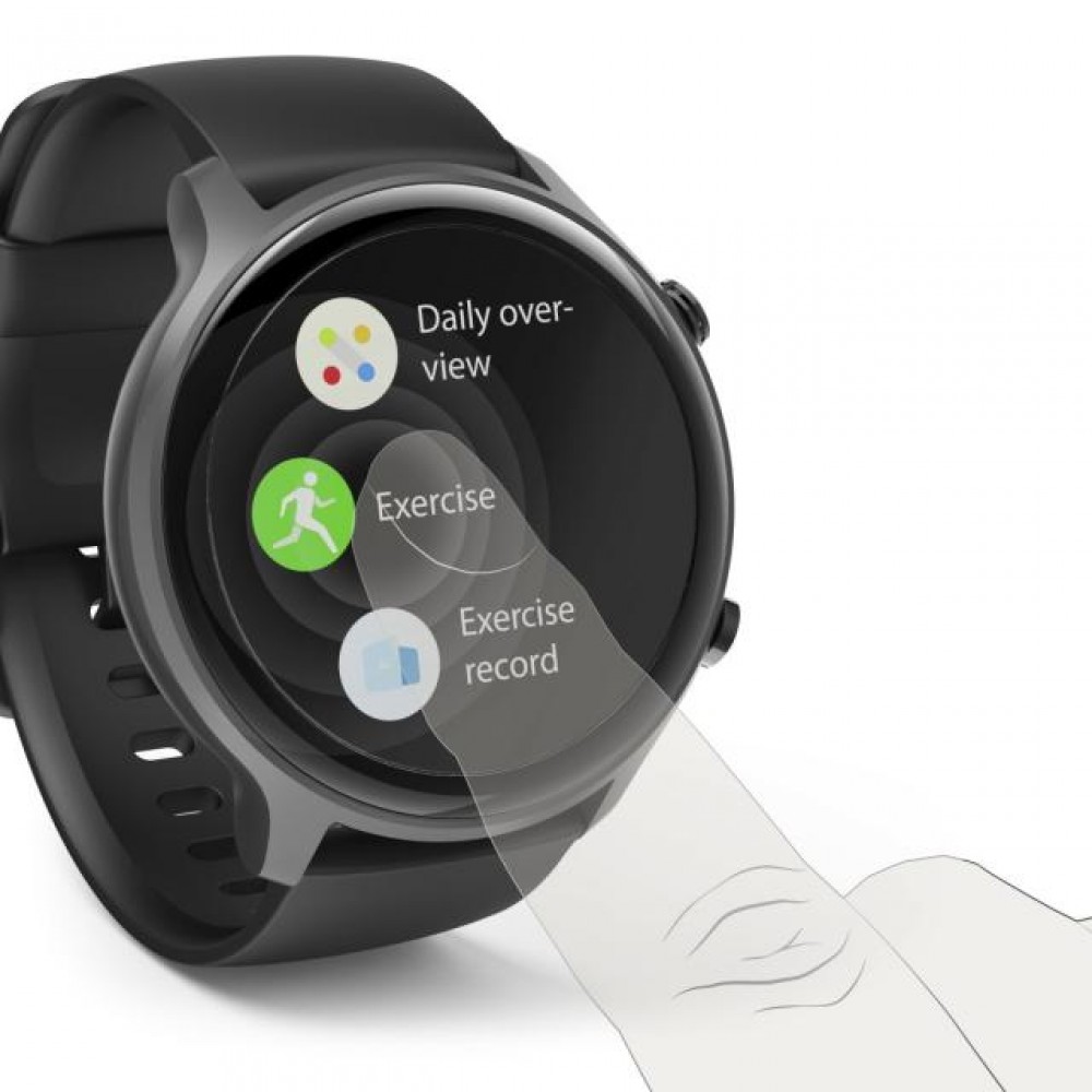 Hama Fit Watch 6910, 1.28", GPS, Пулс, Кислород в къвта, Водоустойчив, Черен Смарт Часовник