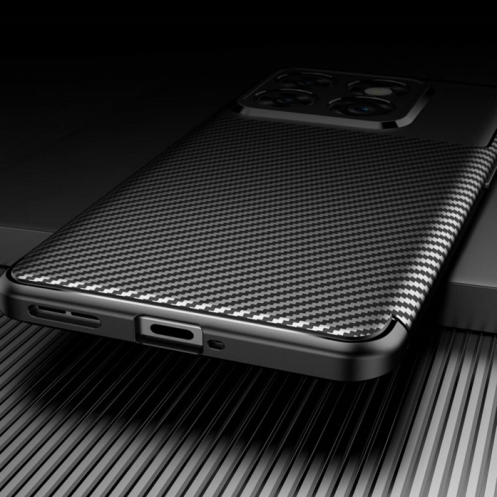 OnePlus 10T 5G / Ace Pro 5G Удароустойчив Carbon Fiber Калъф и Протектор