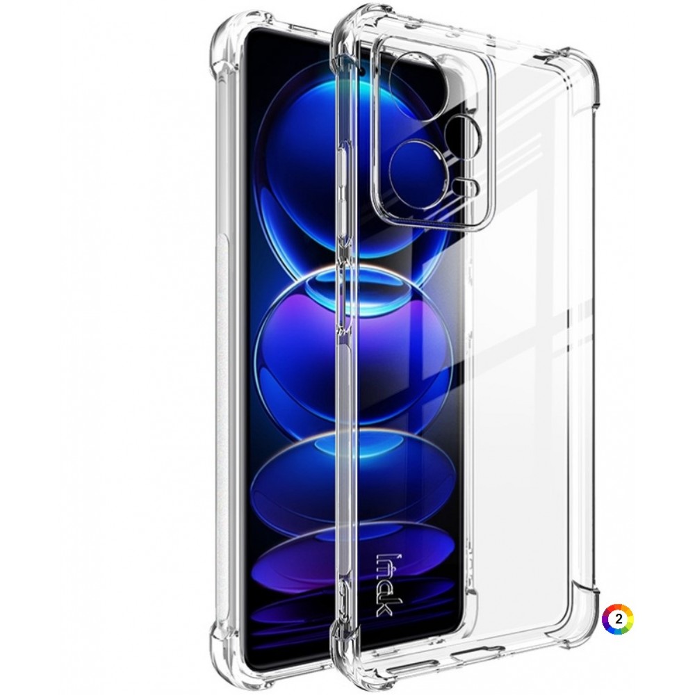 Xiaomi Redmi Note 12 Pro+ 5G Удароустойчив IMAK Силиконов Калъф и Протектор