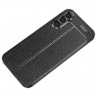 Samsung Galaxy A34 5G Удароустойчив Litchi Skin Калъф и Протектор