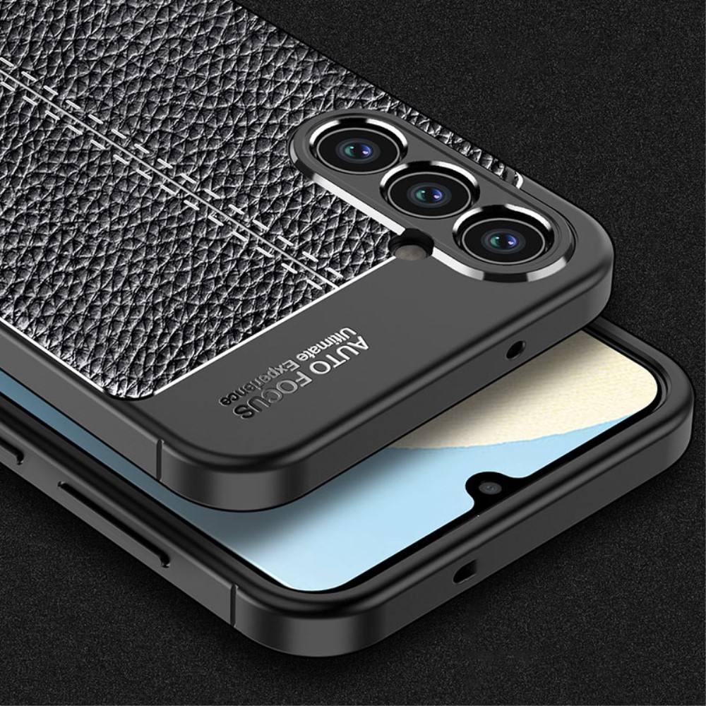 Samsung Galaxy A34 5G Удароустойчив Litchi Skin Калъф и Протектор