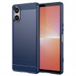 Sony Xperia 5 V Удароустойчив  Carbon Fiber Калъф и Протектор
