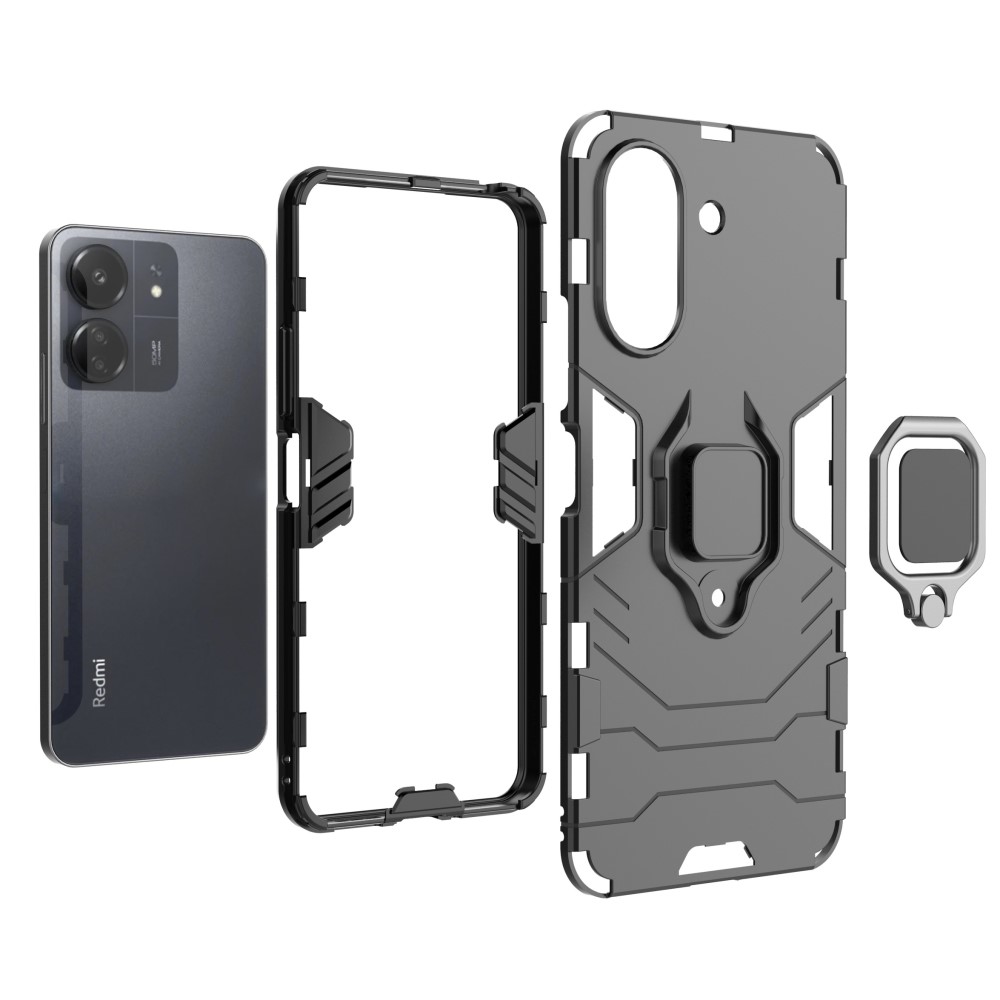Xiaomi Redmi 13C / Poco C65 4G  Удароустойчив Ring Holder Калъф и Протектор