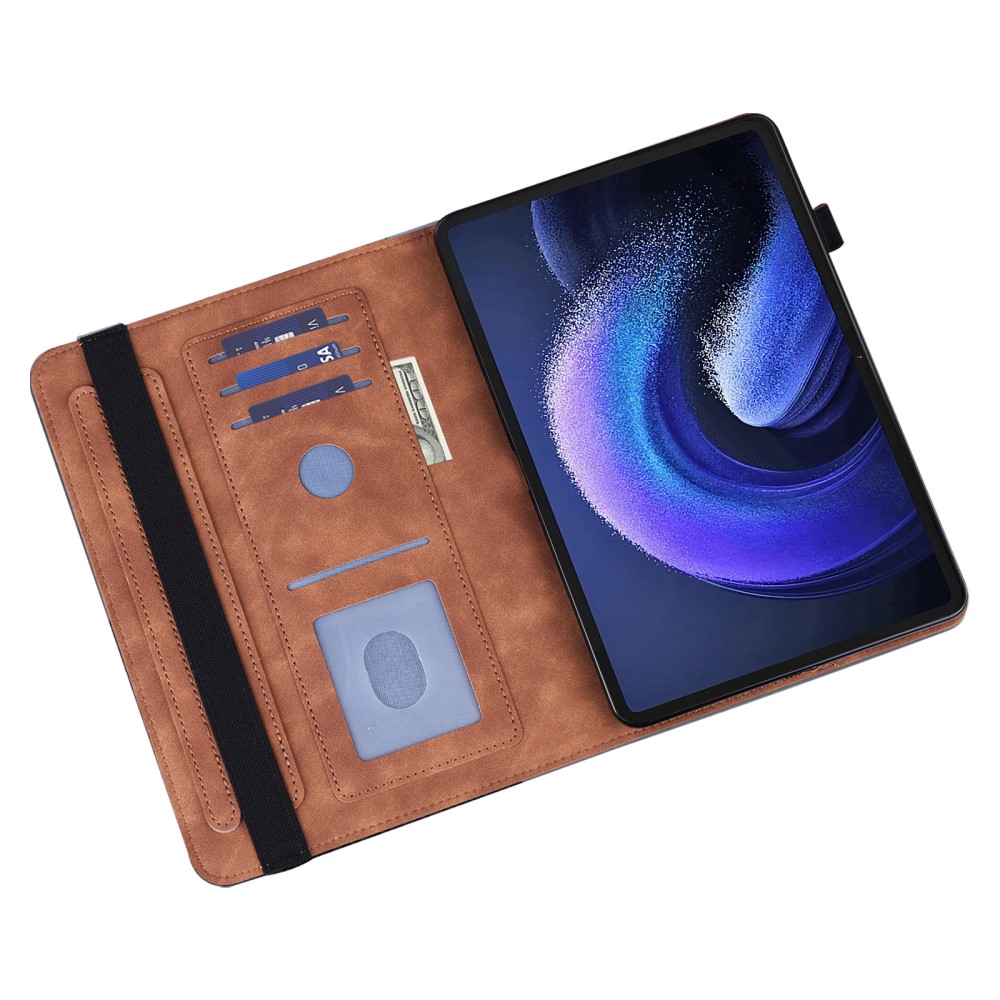 Xiaomi Pad 6 / Pad 6 Pro Imprinted Butterfly Кожен Калъф и Протектор