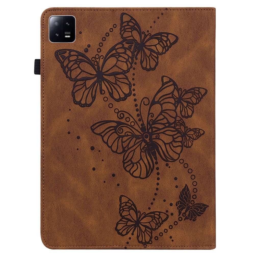 Xiaomi Pad 6 / Pad 6 Pro Imprinted Butterfly Кожен Калъф и Протектор