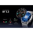 HAYLOU Solar 5 Смарт часовник-1.58" AMOLED, Bluetooth обаждания, NFC, 150+ спорта, 24/7 здравен мониторинг, IP68 (Черен, Бял)