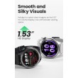 HAYLOU Solar Neo LS21 Смарт часовник- 1.53", 127 Спорт, 24/7 сърдечен ритъм, кислород в кръвта, кръвното налягане, сън (Черен, Сребрист)