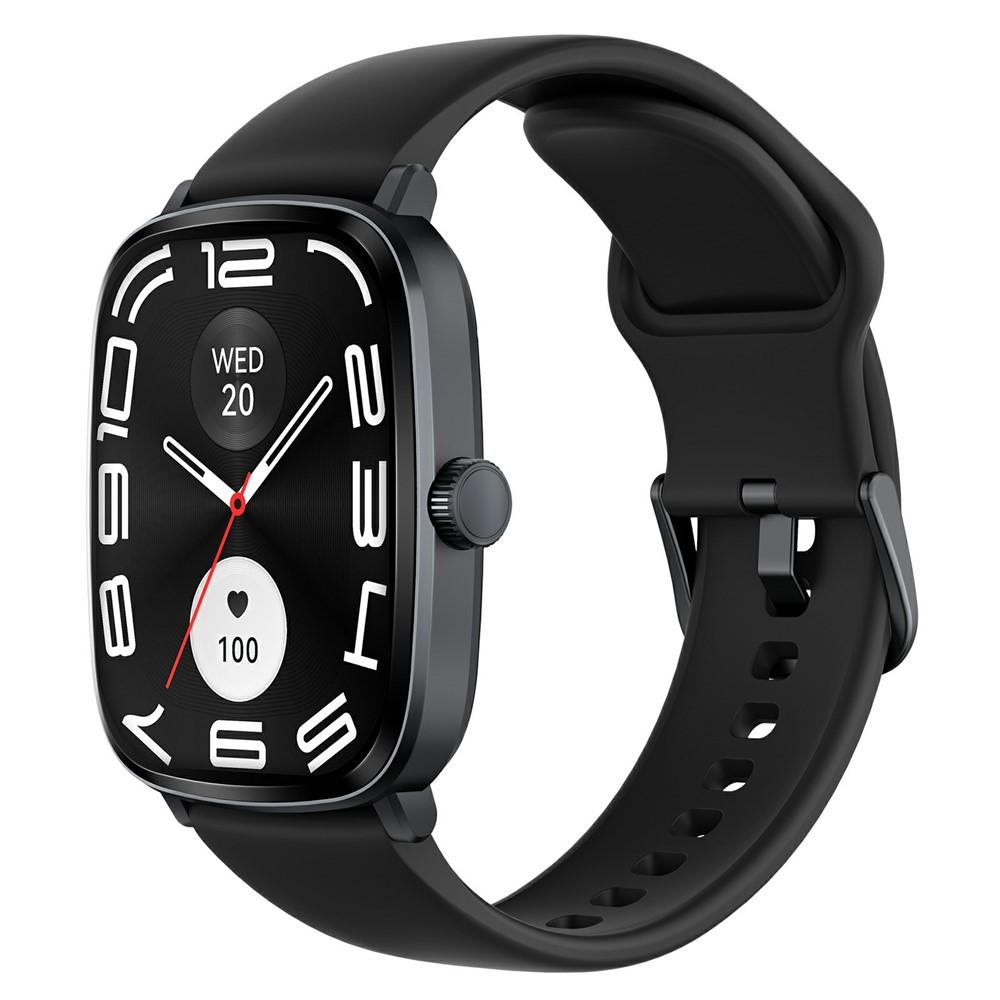 Haylou RS5 LS19 Смарт часовник-2.01" AMOLED , Bluetooth повиквания, 150+ спорта, мониторинг на съня и сърдечния ритъм (Черен, Сребрист)
