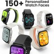 Haylou RS5 LS19 Смарт часовник-2.01" AMOLED , Bluetooth повиквания, 150+ спорта, мониторинг на съня и сърдечния ритъм (Черен, Сребрист)