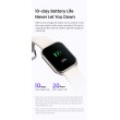 HAYLOU Watch 2 Pro Смарт часовник- 1.85", 100 спорта, мониторинг на нивото на кислород в кръвта и сърдечния ритъм, IP68, Черен