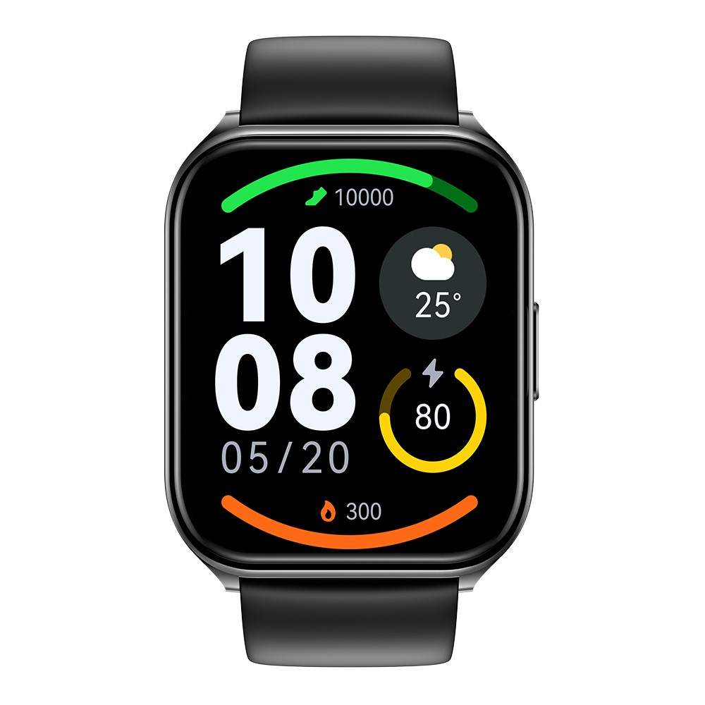 HAYLOU Watch 2 Pro Смарт часовник- 1.85", 100 спорта, мониторинг на нивото на кислород в кръвта и сърдечния ритъм, IP68, Черен